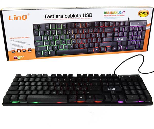 TASTIERA GAMING RGB USB PN:IT-K12 LINQ