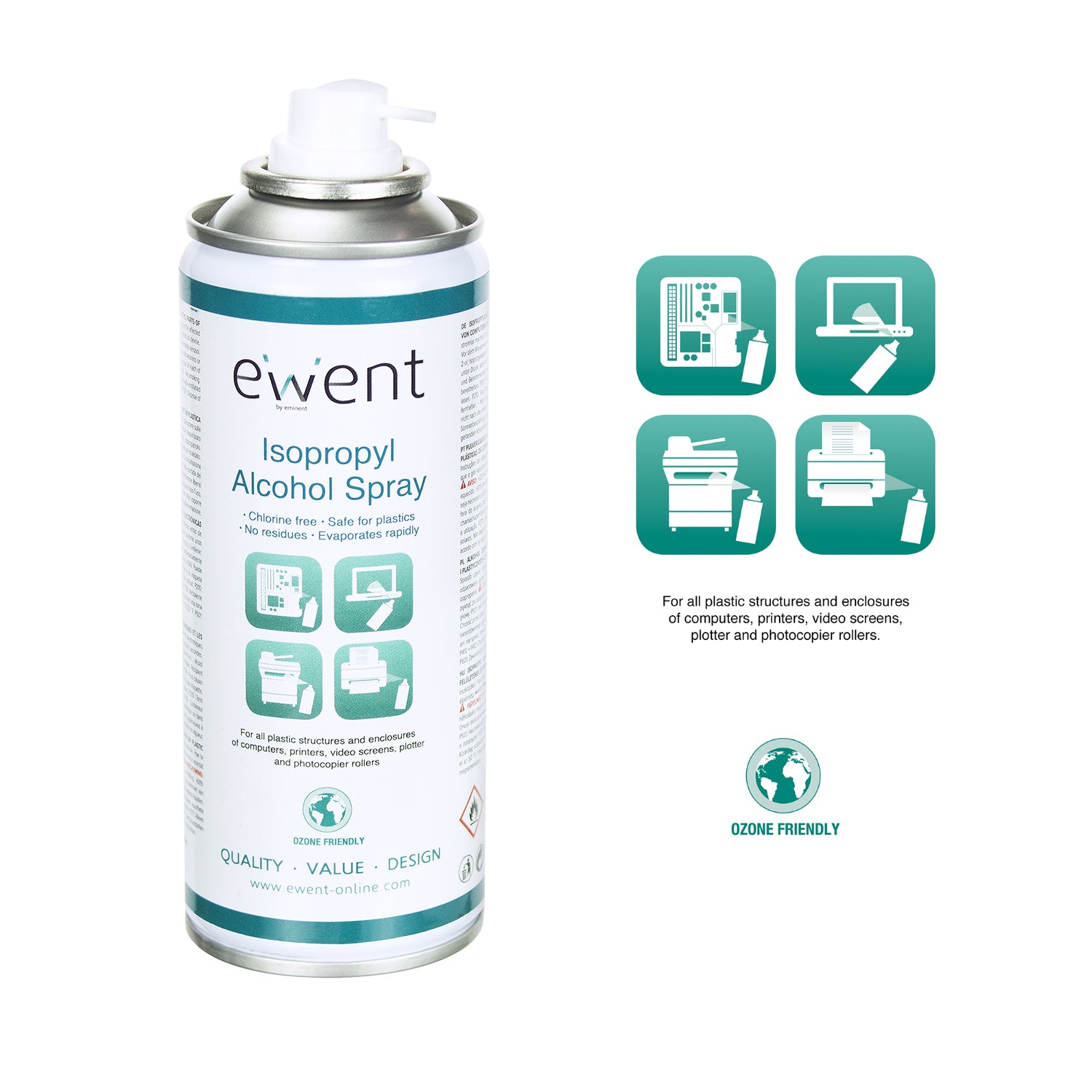 BOMBOLETTA SPRAY ALCOOL ISOPROPILICO 200ML EWENT