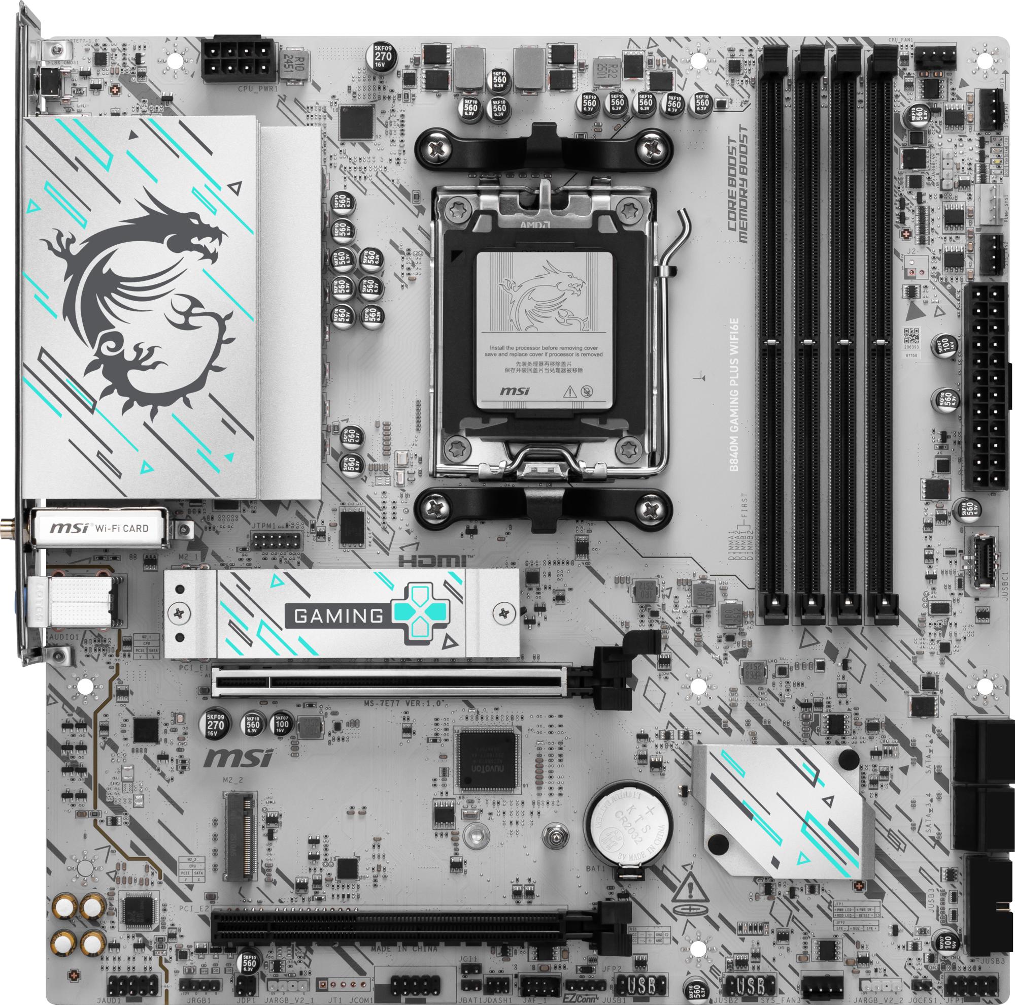 MOTHERBOARD MSI SK-AM5 B840M GAMING PLUS WIFI6