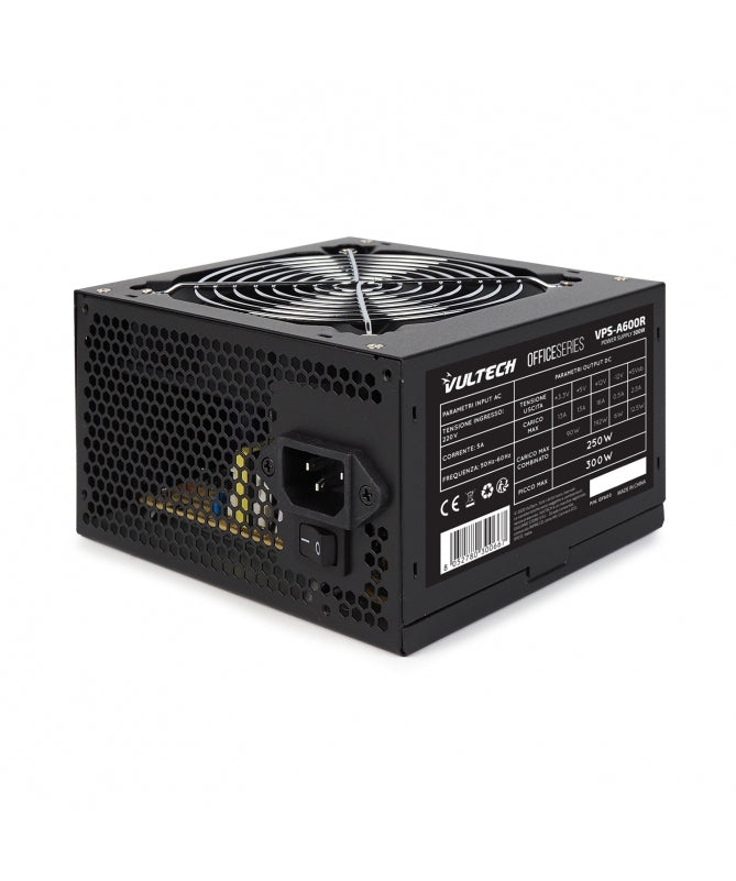 ALIMENTATORE PC 300W REALI 12CM  VULTECH MOD.A600R