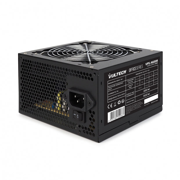 ALIMENTATORE PC 300W REALI 12CM  VULTECH MOD.A600R