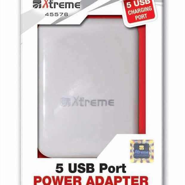 ALIMENTATORE USB 5 PORTE BLACK MOD.45576 XTREME