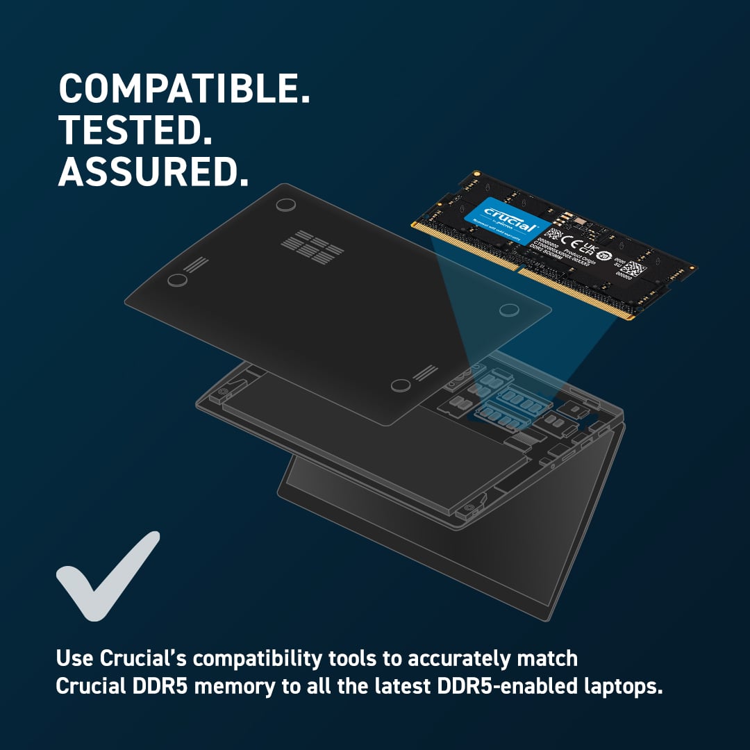 SO-DIMM DDR5 16GB 5600 CRUCIAL CT16G56C46S5