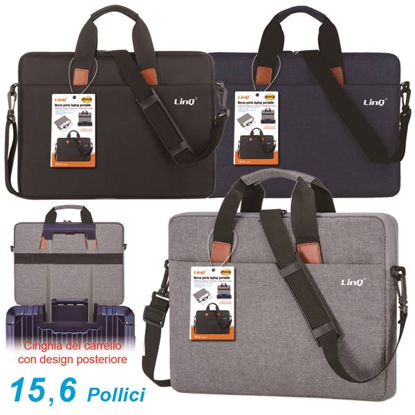 BORSA PER NOTEBOOK 15,6 GRIGIA PN:P3514 LINQ