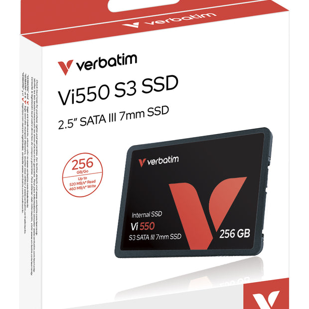 SSD INTERNO SATA3 2.5 256GB VERBATIM VI550 S3