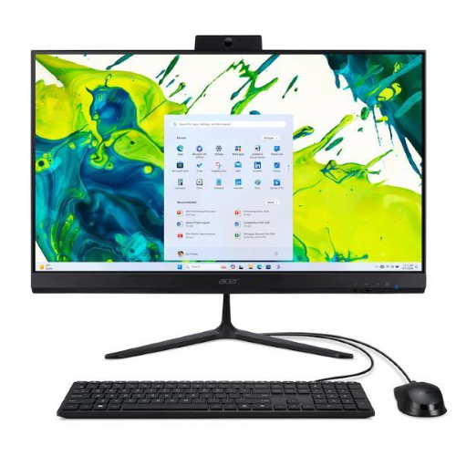 PC ACER ALLINONE INTEL CORE 5 120U RAM 8GB SSD 512GB 23.8  FULLHD W11 HOME BLACK PN:DQ.BRRET.003