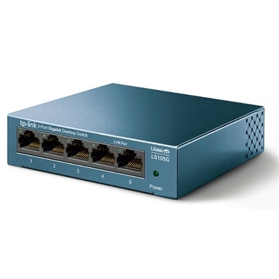 HUB SWITCH 5 PORTE GIGABIT LS105G METAL TP-LINK