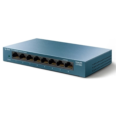 HUB SWITCH 8 PORTE GIGABIT LS108G METAL TP-LINK