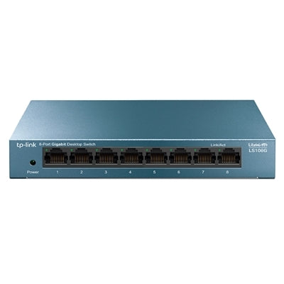 HUB SWITCH 8 PORTE GIGABIT LS108G METAL TP-LINK