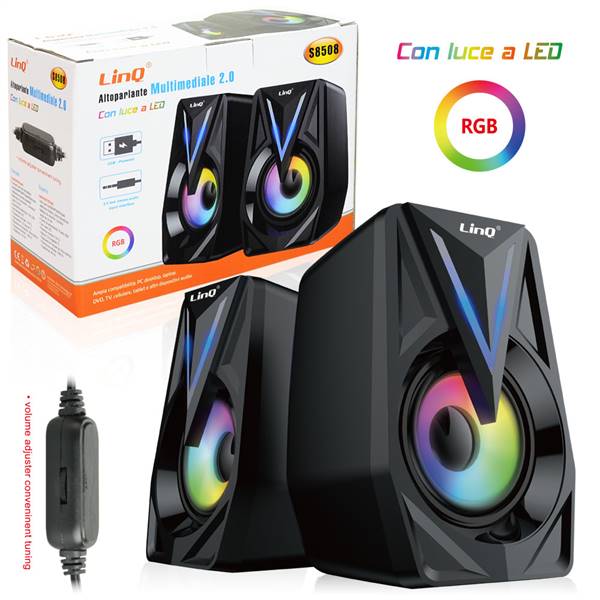 CASSE AUDIO 2.0 USB2.0 PN:S8508 LINQ