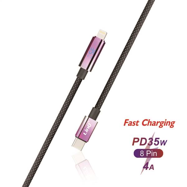 CAVO TYPE-C 8PIN CON DISPLAY VIOLA PN:CL7871 LINQ