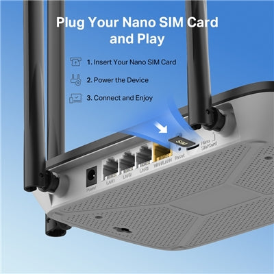 ROUTER WI-FI 4G LTE 300MBPS MERCUSYS MB115-4G
