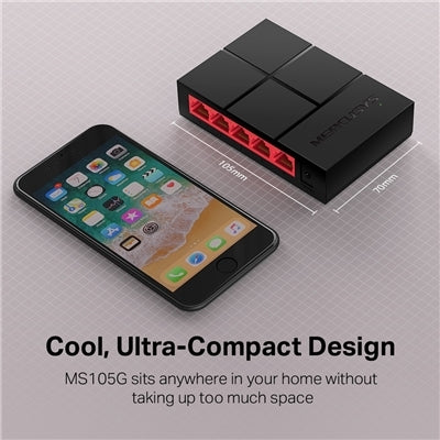 HUB SWITCH 5 PORTE GIGABIT MS105G MERCUSYS