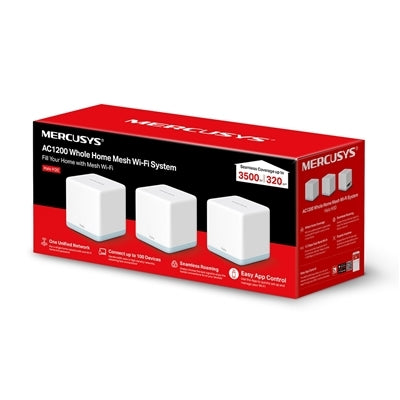 ROUTER MESH WIFI AC1200 TRIO PACK HALO H30 MERCUSYS