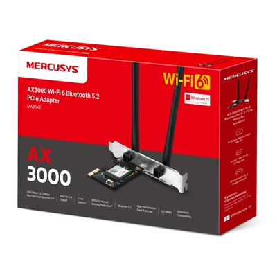 SK RETE WIFI6 + BLUETOOTH 5,2 PCI-EXPRESS MERCUSYS MA80XE