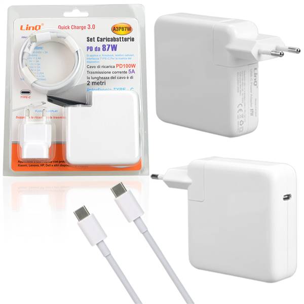 ALIM.NOTEBOOK UNIVERSALE TYPE C 87W PN:A3P87W LINQ