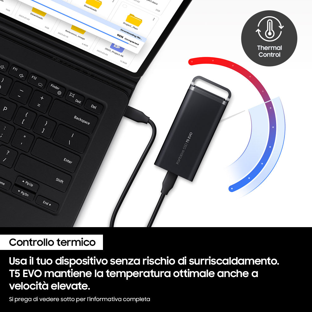 SSD ESTERNO 2TB SAMSUNG MU-PH2TOS-EU