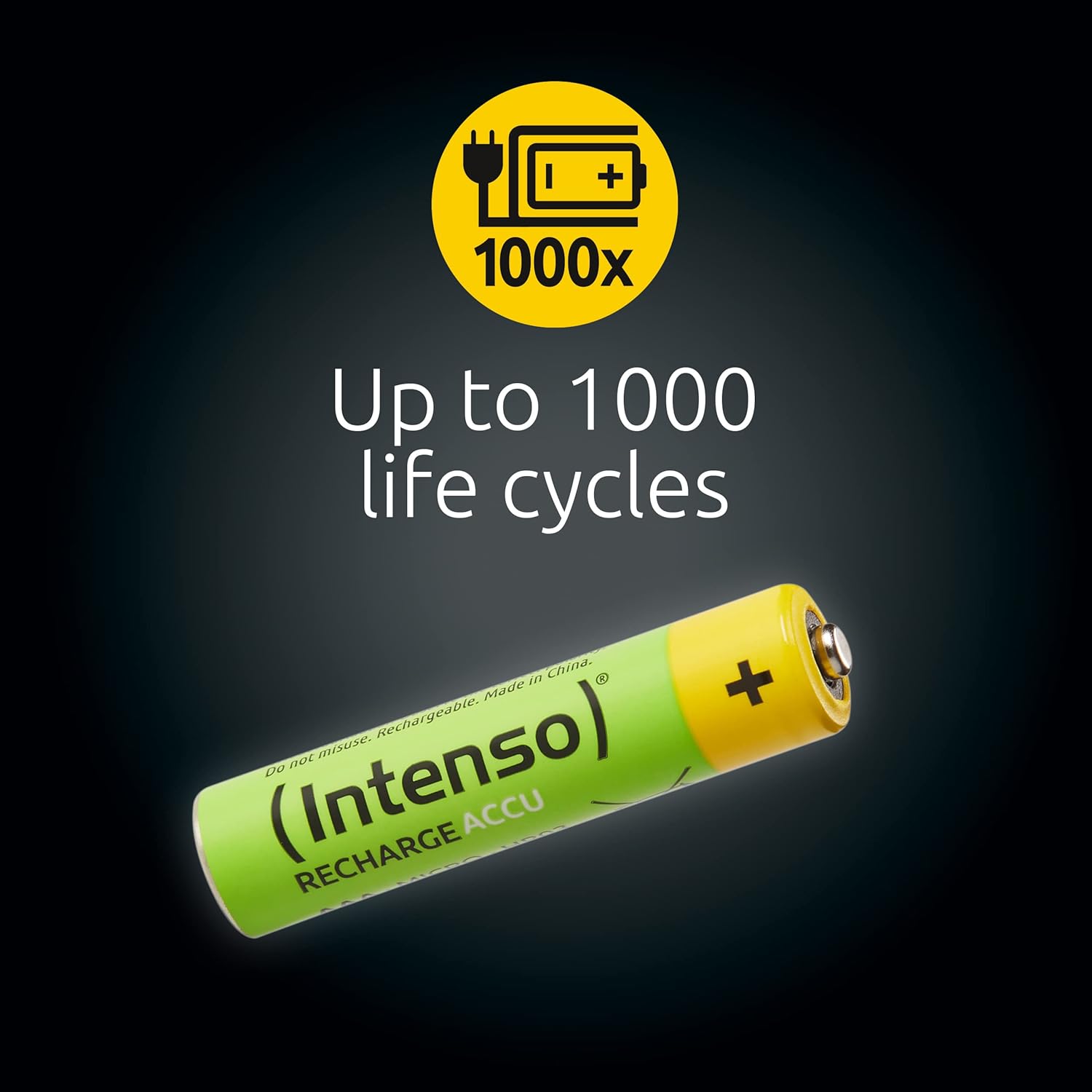 BATTERIA MINISTILO RICARICABILE 850MAH INTENSO 4PZ