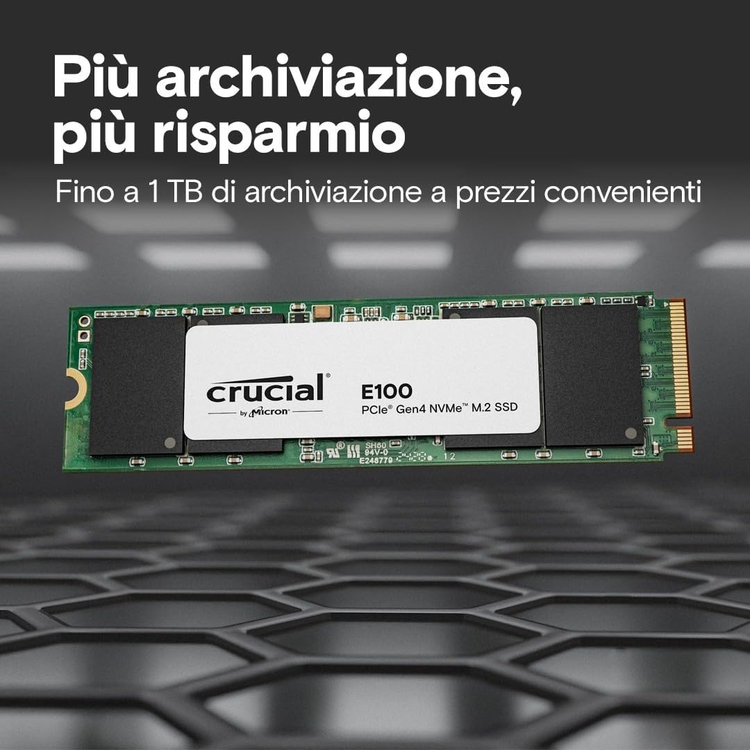 SSD INTERNO M.2 2TB E100 CRUCIAL NVME CT2000E100SSD8