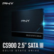 SSD INTERNO SATA3 2.5 1TB CS900 PNY