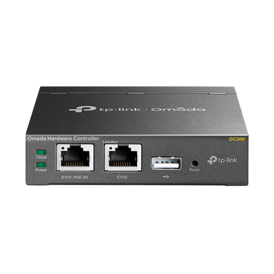 CONTROLLER CLOUD TP-LINK OC200 OMADA, 2 PORTE 10/100,+ 1 PORTA USB2.0