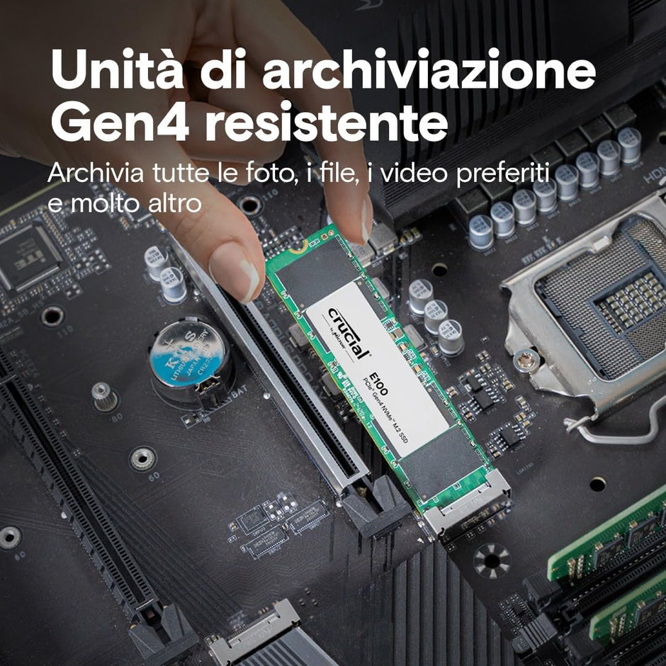 SSD INTERNO M.2 2TB E100 CRUCIAL NVME CT2000E100SSD8