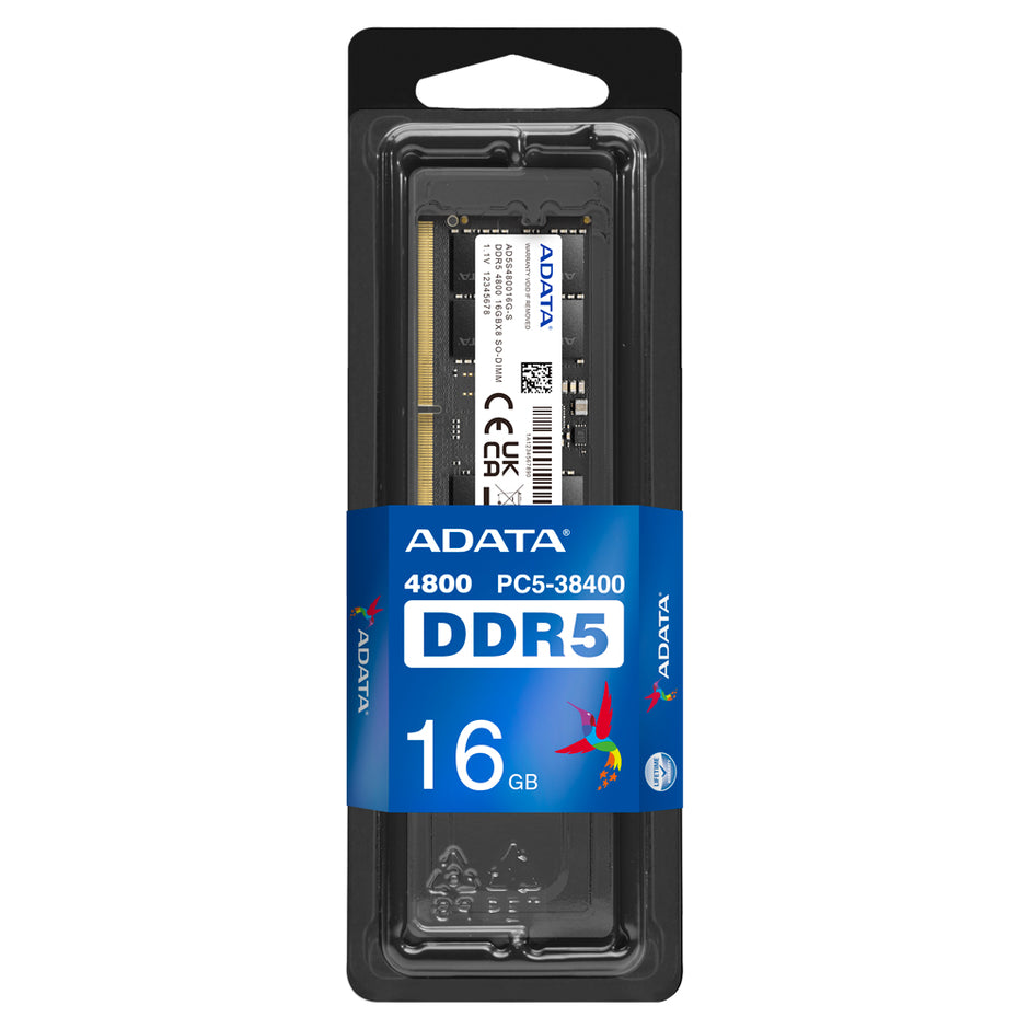SO-DIMM DDR5 16GB 4800MHZ ADATA PN:AD5S480016G-S