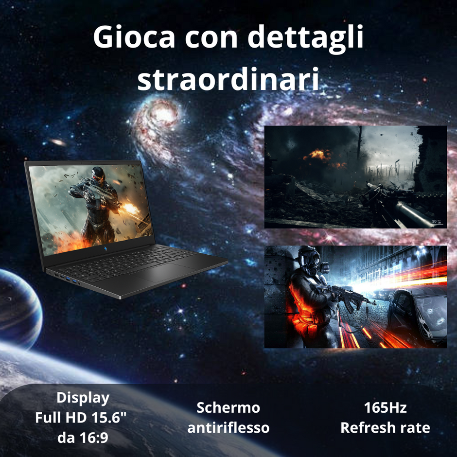 NOTEBOOK ACER  RYZEN7 7735HS 16GB RAM 1TB SSD RTX 4050 6GB 15.6 IPS FHD 165HZ W11 HOME TASTIERA RETROILLUMINATA PN:NH.QPEET.001