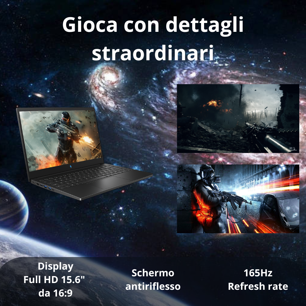 NOTEBOOK ACER  RYZEN7 7735HS 16GB RAM 1TB SSD RTX 4050 6GB 15.6 IPS FHD 165HZ W11 HOME TASTIERA RETROILLUMINATA PN:NH.QPEET.001