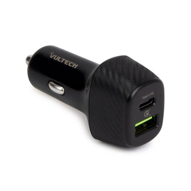 ALIMENTATORE DA AUTO USB+TYPE C VULTECH CA-3QP