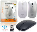 MOUSE WIRELESS + BT RICARICABILE 2.4G/BT SILVER PN:W689C LINQ