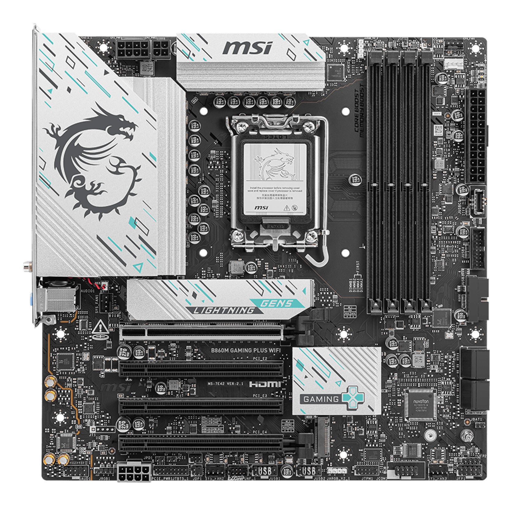 MOTHERBOARD MSI SK-1851 B860M GAMING PLUS WIFI DDR5