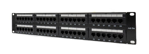 Patch panel U/UTP Cat5e 48 porte RJ45 per armadi rack da 19
