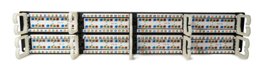 Patch panel U/UTP Cat5e 48 porte RJ45 per armadi rack da 19