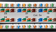 Patch panel U/UTP Cat5e 48 porte RJ45 per armadi rack da 19