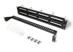 Patch panel U/UTP Cat5e 48 porte RJ45 per armadi rack da 19