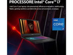 MSI Notebook Gaming Katana 17 B14WFK-020IT, Cpu Intel I7-14650HX, RAM 16Gb, 1Tb SSD, 17.3 QHD, GeForce RTX 5060 8GB GDDR7, Windows 11 Home,Tastiera Retroilluminata RGB.