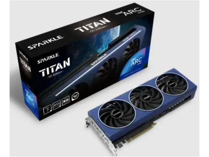 SCHEDA VIDEO INTEL SPARKLE A750 TITAN OC EDITION 8GB GDDR6