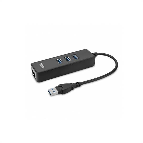 ADATTATORE USB/LAN RJ45 USB 3.0 GIGABIT CON HUB USB MACH POWER
