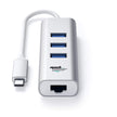 ADATTATORE TYPE-C/LAN RJ45 USB 3.0 GIGABIT CON HUB USB MACH POWER