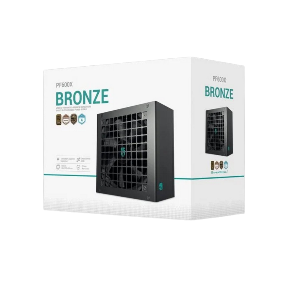 ALIMENTATORE PC GAMING DEEPCOOL 600W 80 PLUS BRONZE PF-600X