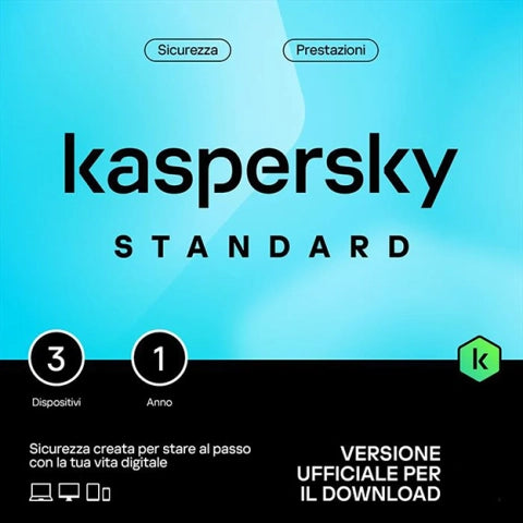 SW KASPERSKY STANDARD 3 DISPOSITIVI