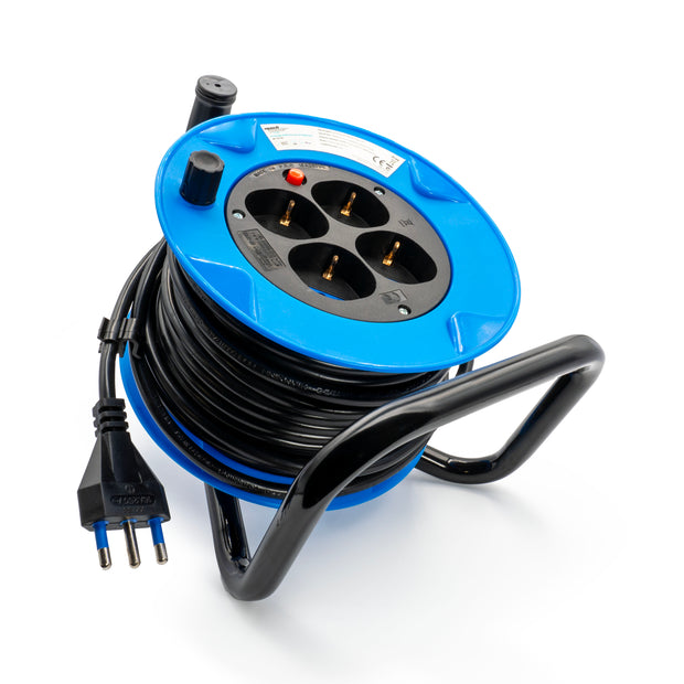PROLUNGA AVVOLGICAVO 15MT SPINA ITA 16A MACH POWER PN:MP-CR15M