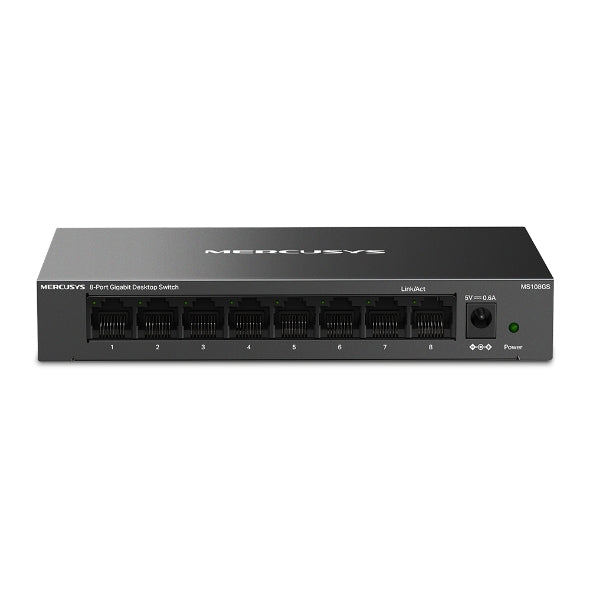 HUB SWITCH 8 PORTE GIGABIT MS108GS METAL CASE MERCUSYS