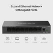 HUB SWITCH 8 PORTE GIGABIT MS108GS METAL CASE MERCUSYS
