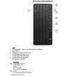 PC DESKTOP HP MT PRO TOWER 290 G9 INTEL I3-13100 8GB RAM 256GB SSD WIN 11 PRO 3 ANNI ON SITE PN:883T9EA