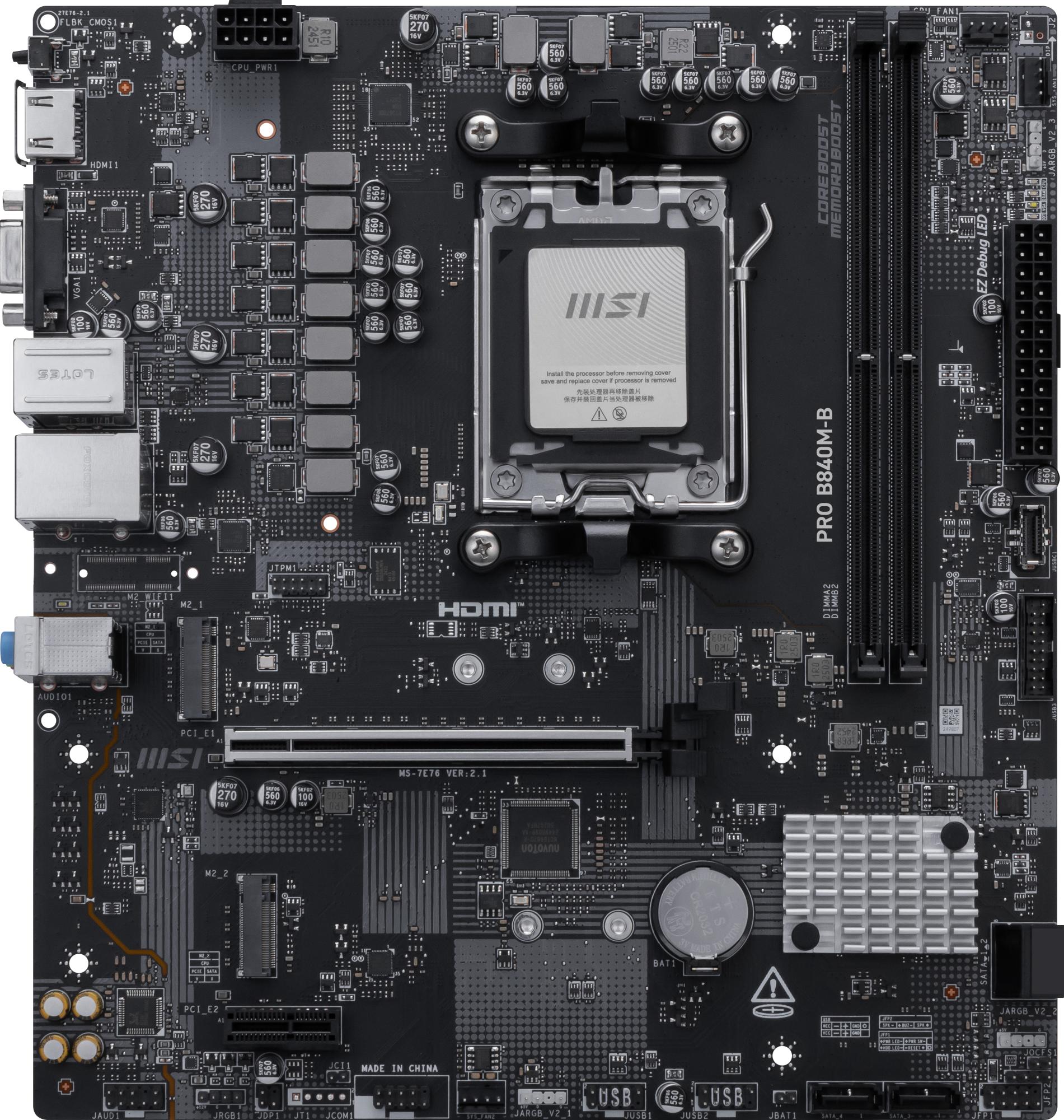MOTHERBOARD MSI SK-AM5 B840M-B