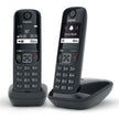 TEL.CORDLESS AS690 DUO KIT VIVAVOCE BLACK GIGASET