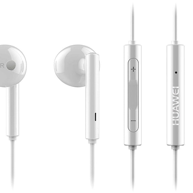 Huawei AM116 Auricolare Cablato In-ear Musica e Chiamate Argento, Bianco