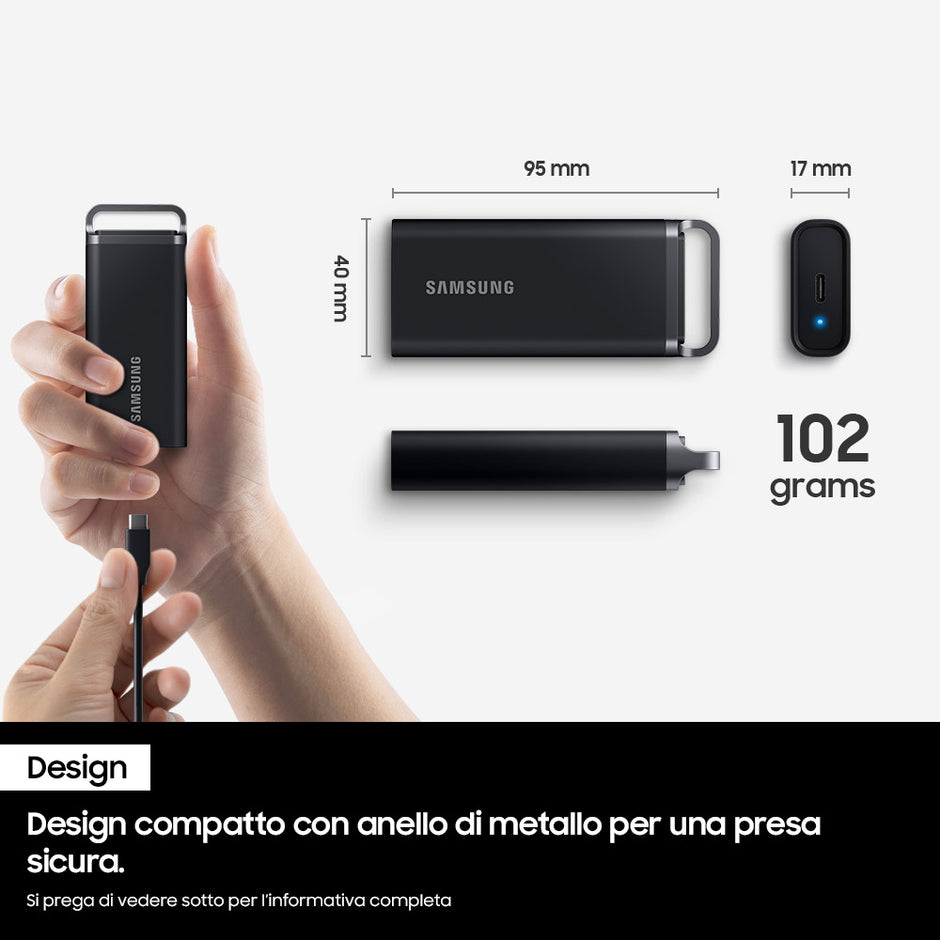SSD ESTERNO 2TB SAMSUNG MU-PH2TOS-EU